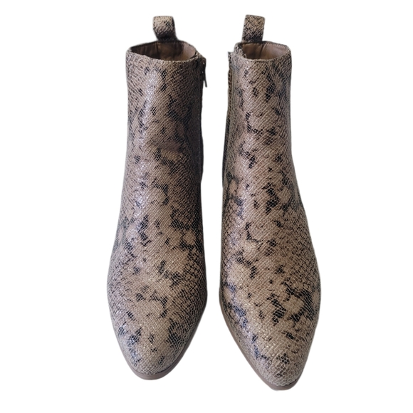 Very G Taupe sneak print Ankle Booties Shoes 9 - Picture 2 of 9